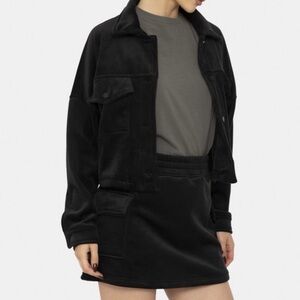 #438 brush corduroy stretch jacket